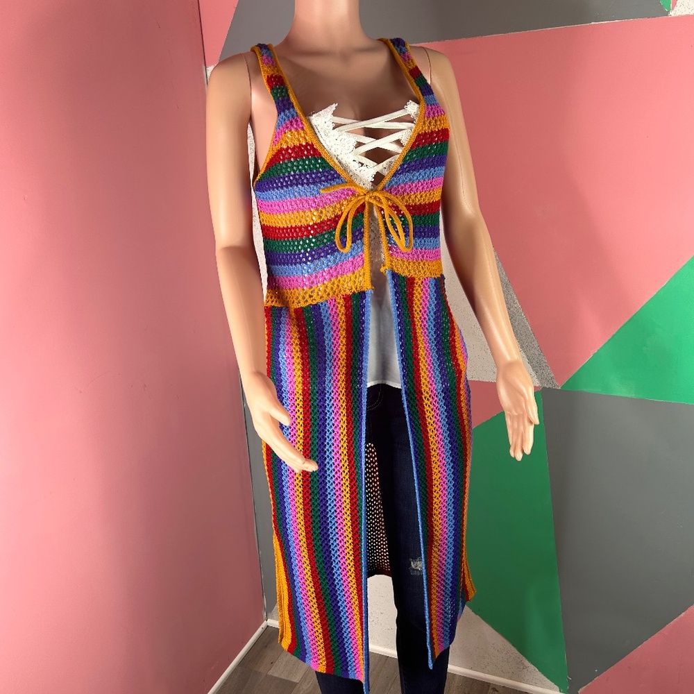 Knit multi cover up